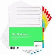 REXEL FILE DIVIDERS 5TAB EXTRA WIDE