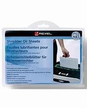 REXEL SHRED OIL SHEETS (12)