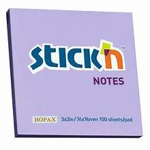 STICK N NOTES 76X76 PURPLE