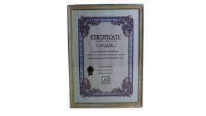 CERTIFICATE FRAME A3
