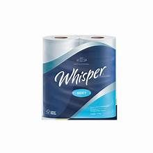 TOILET PAPER 1PLY WHISPER S/SOFT