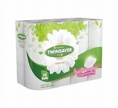TOILET PAPER 2PLY SINGLE TWINSAVER