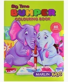 COLOURING IN BOOK 80PG BIGTIME BUMPER