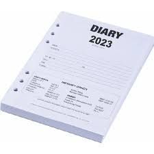 DIARY A5 FILO FAX REFILL SAD505