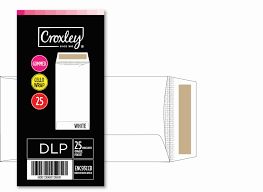 DLP WHITE GUMMED ENVELOPES