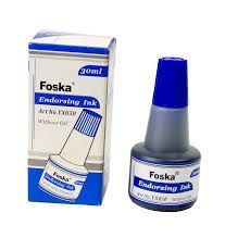 ENDORSING INK 25ML BLUE
