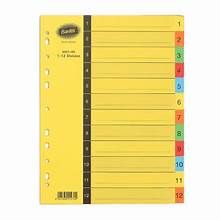 INDEX 1-12 PVC COLOUR