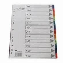INDEX JAN-DEC PVC DIVIDERS (I)