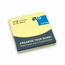 INFO NOTES 75X75 YELLOW