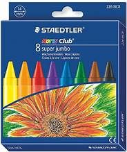 JUMBO WAX CRAYONS (8)
