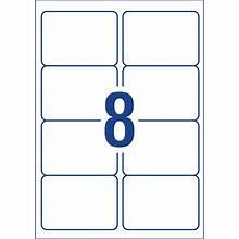 LABEL LASER WHITE 8UP 105x74 100'S