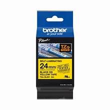 LABELLING TAPE LAM 24MMx8 BLACK ON YELLOW