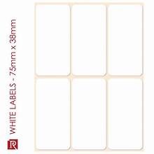 LABELS WHITE SHEET FORM 75X38
