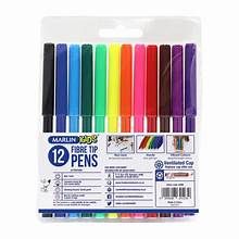 MARLIN FIBRE TIP PENS 12'S