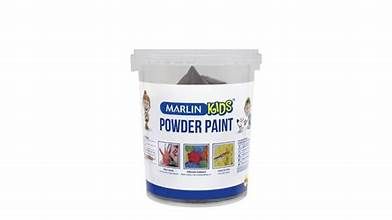MARLIN KIDS POWDER PAINT 500G BUCKET BLACK