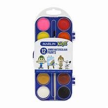 MARLIN KIDS WATER COL 12'S PAINT SET & BRUSH