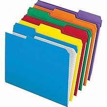 OVERLAP FOLDERS PACK OF 5 ASSRT