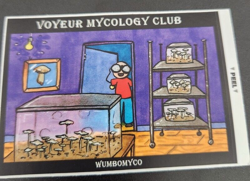 Voyeur mycology sticker