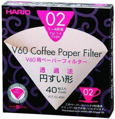 HARIO V60 Paper Filters Size 02 (40 sheets)