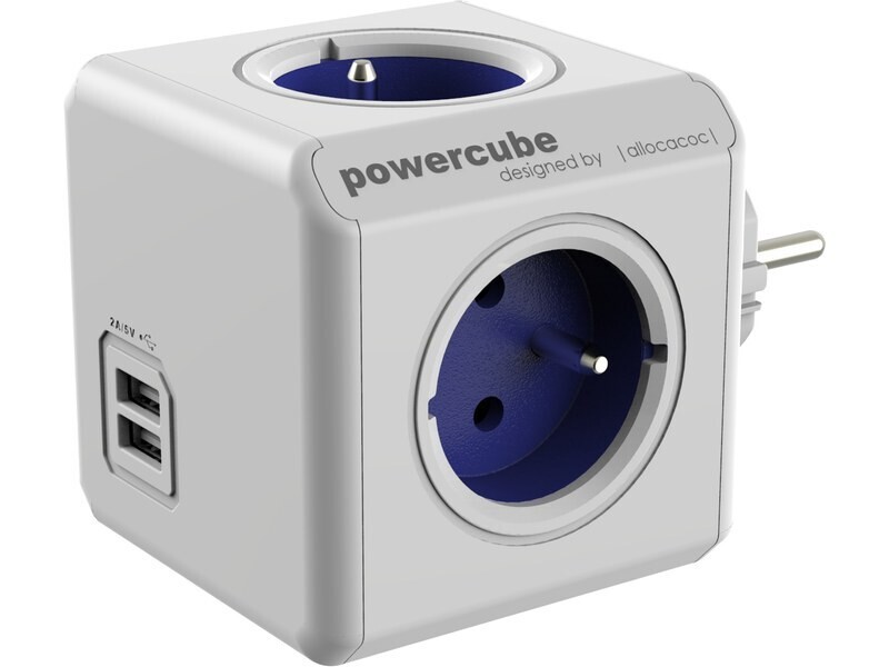 Power Cube Original 4 Prises 2 USB Allocacoc