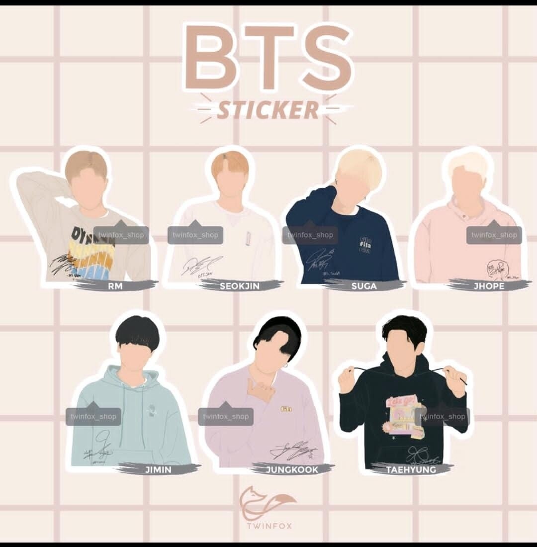 Foto Sticker Kpop BTS