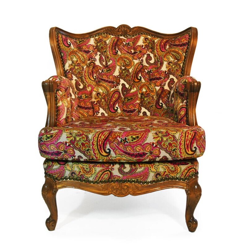 Ohrebackensessel Paisley (Einzelstück)