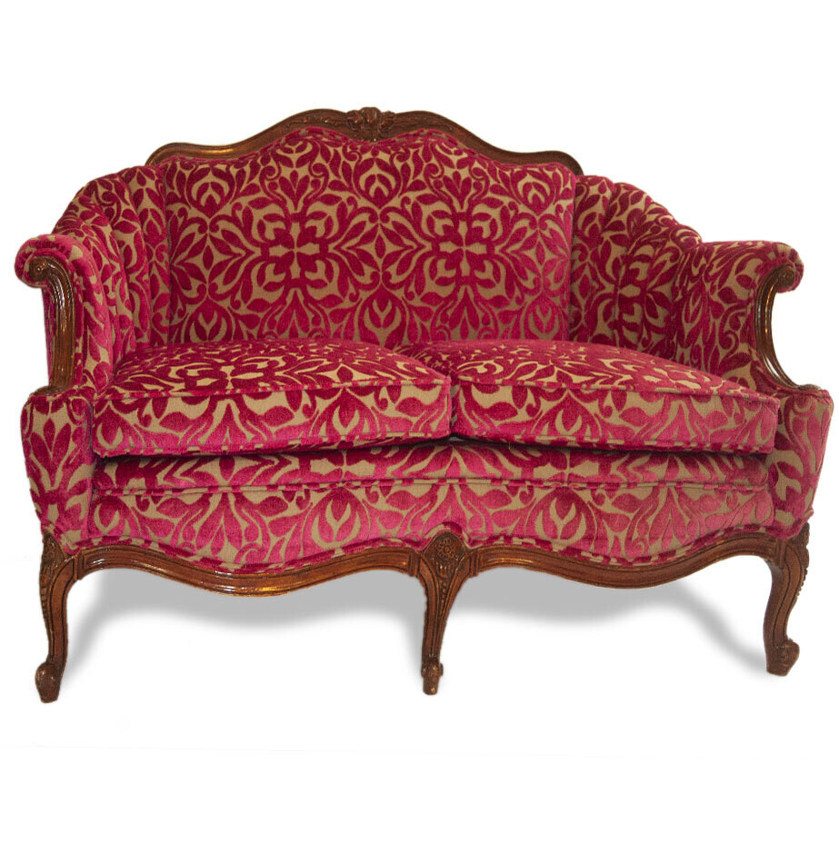 2siter-Sofa rot (Einzelstück)