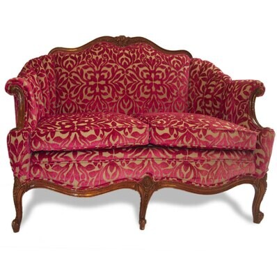 2siter-Sofa rot (Einzelstück)