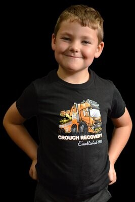 Kid's Crouch Recovery Black T-Shirt