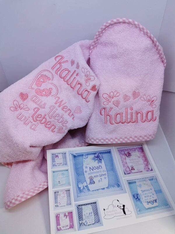 Kaputzenbadtuch Kalina rosa