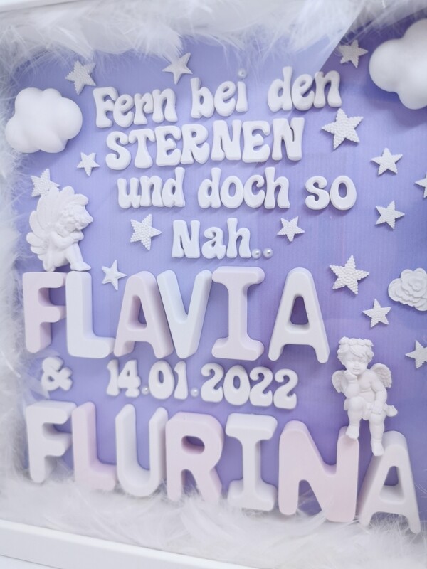 Deko Erinnerungsrahmen Engel