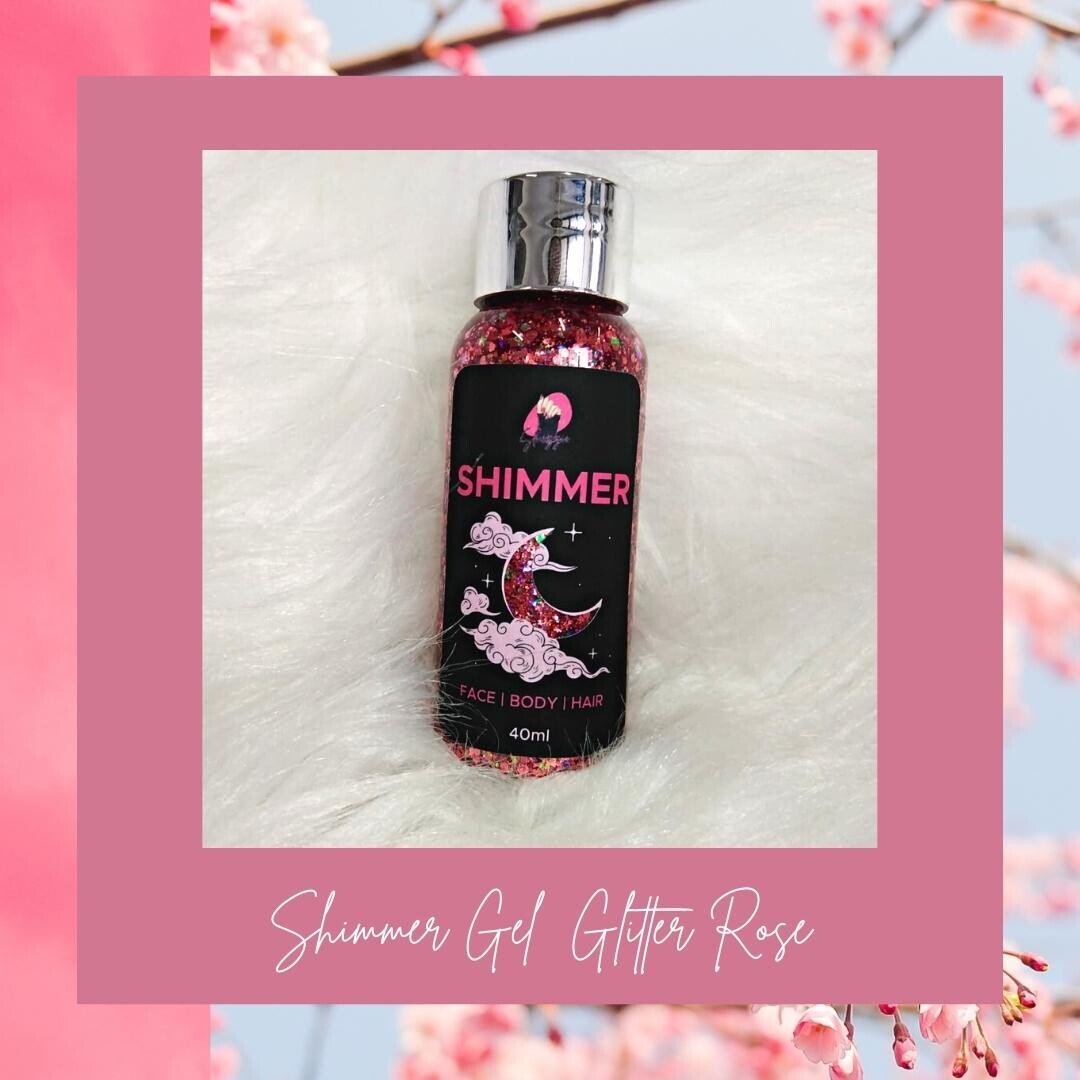 Shimmer Gel Glitter Rose