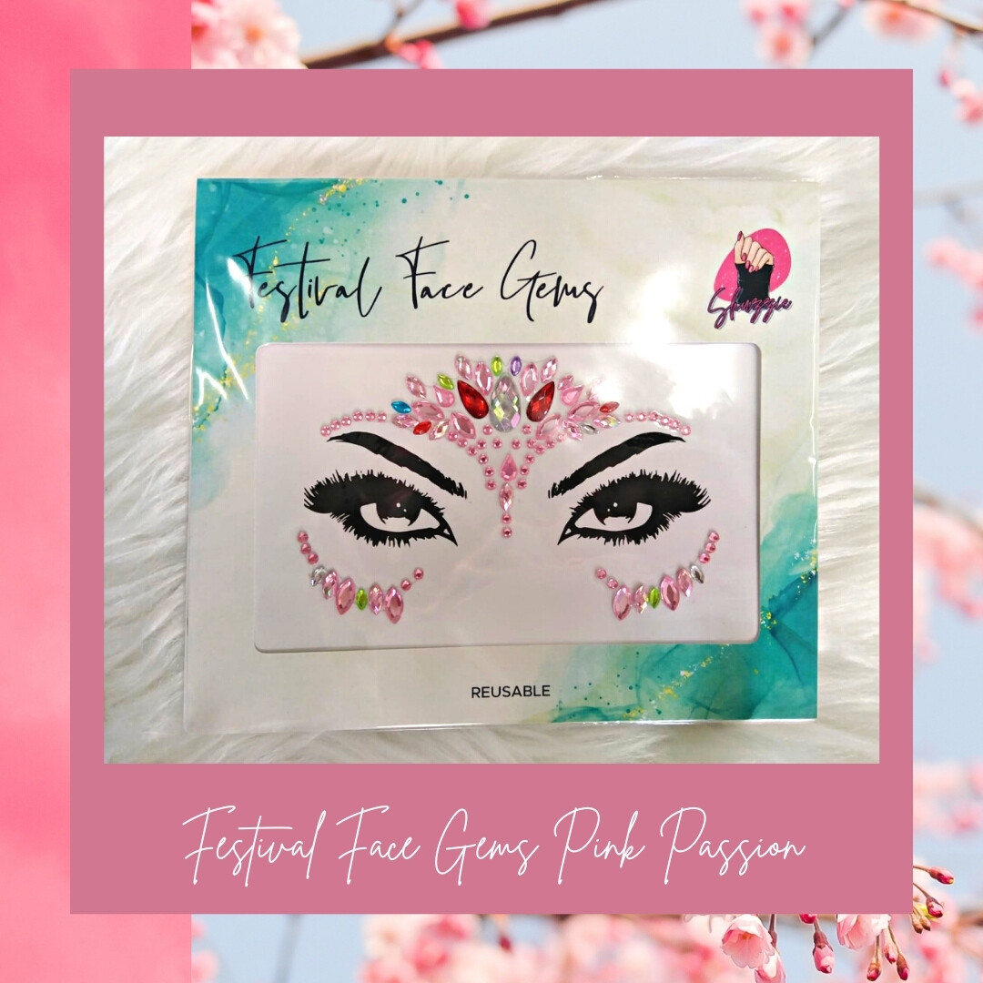 Festival Face Gems Pink Passion