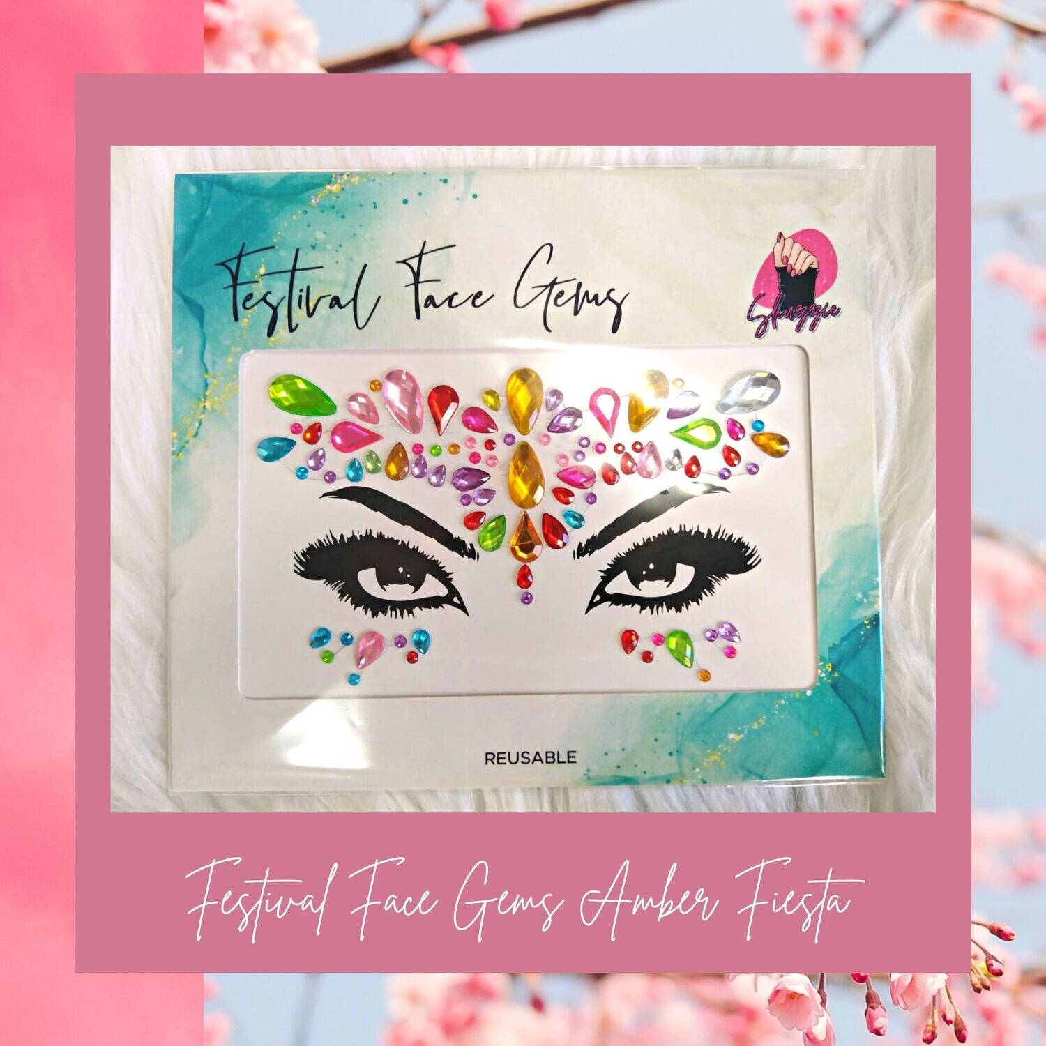 Festival Face Gems Amber Fiesta