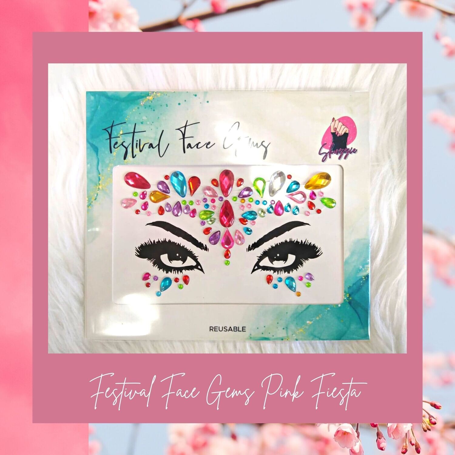 Festival Face Gems Pink Fiesta