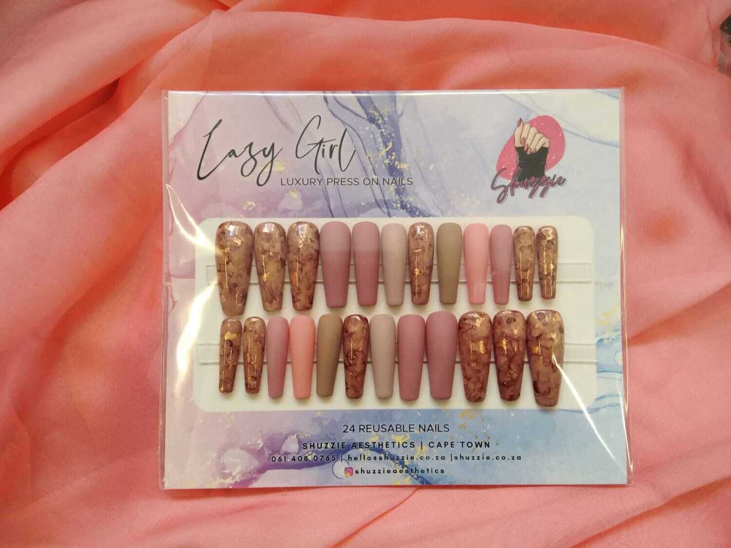 Nude Marble Long Coffin