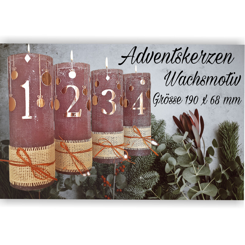 Kerzenset zur  Advent
