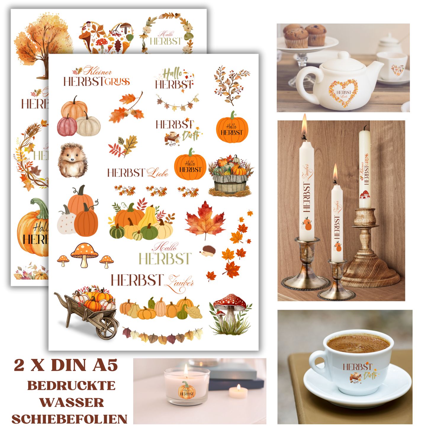 2 Blatt Sticker Herbst Transferfolie Herbst Deko Geschenk Aufkleber Selbstklebend Bunt Wasserschiebefolie für Glas Holz Keramik Kerzen Kleiner Herbstgruß DIY Geschenkideen Rub On Sticker 2 Blatt Sticker Herbst Transferfolie Herbst Deko Geschenk Aufkleber Selbstklebend Bunt Wasserschiebefolie für Glas Holz Keramik Kerzen Kleiner Herbstgruß DIY Geschenkideen Rub On Sticker