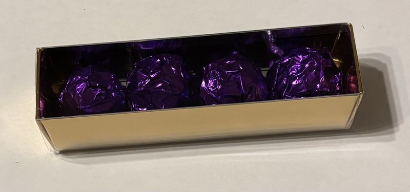 Boite de 4 truffes Vanille