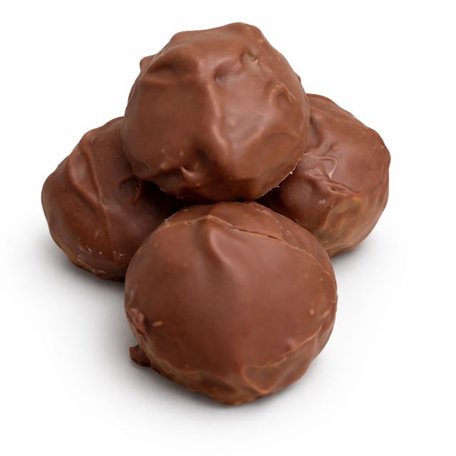 
Truffes chocolat au lait artisanales fait main chocolatier Laufenburg Suisse marché Rheinfelden