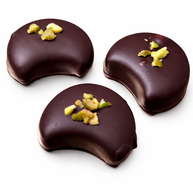 Lune Pistache ref. 100g -  Chocolat Suisse Fait Main | Laufenburg