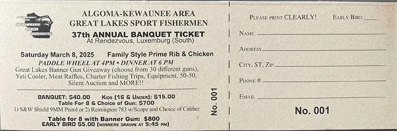 37th Annual Banquet Ticket