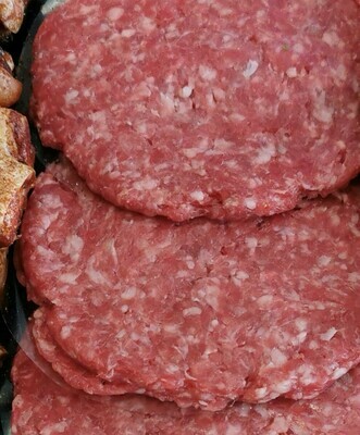 125gm Steak burgers 4 For £7.00 or 2 packs for £12.00