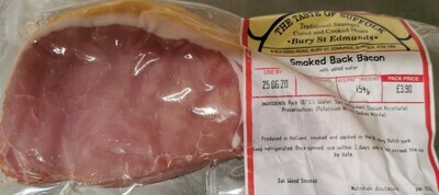 1lb Pack Smoked Bacon