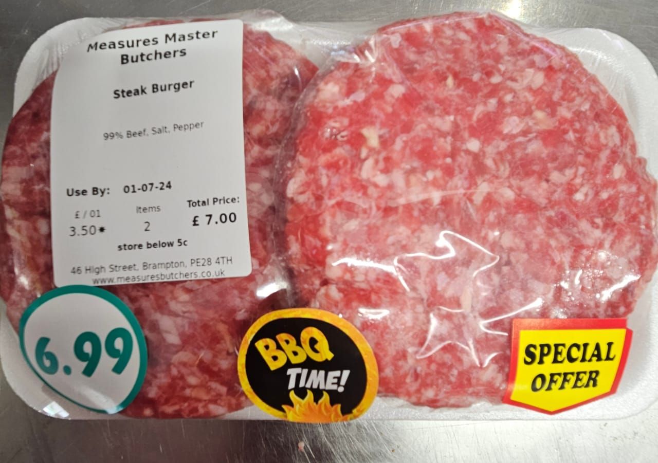 10oz Steak Burger - Pack of 2