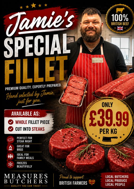 1kg £39.99 British Fillet SPECIAL OFFER