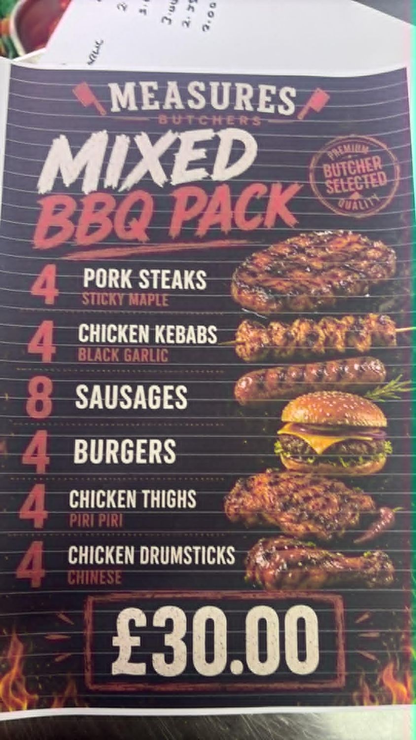 MXED BBQ PACK £30
