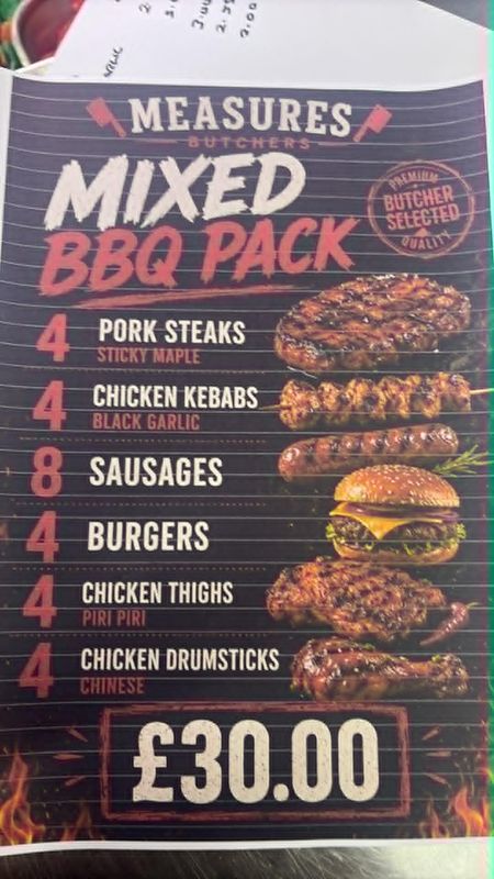 MXED BBQ PACK £30