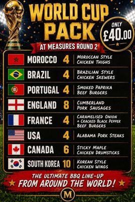World Cup BBQ Pack £40