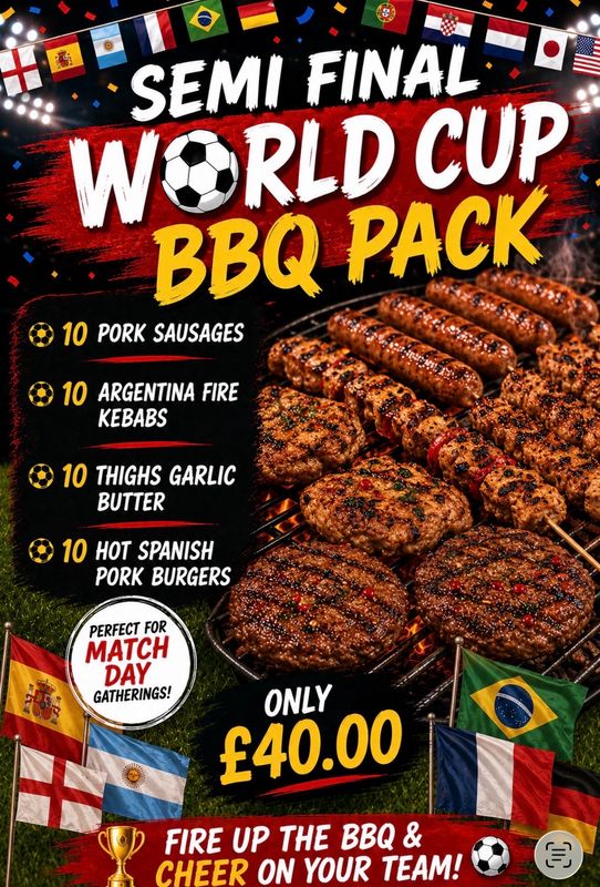 World Cup BBQ Pack £40